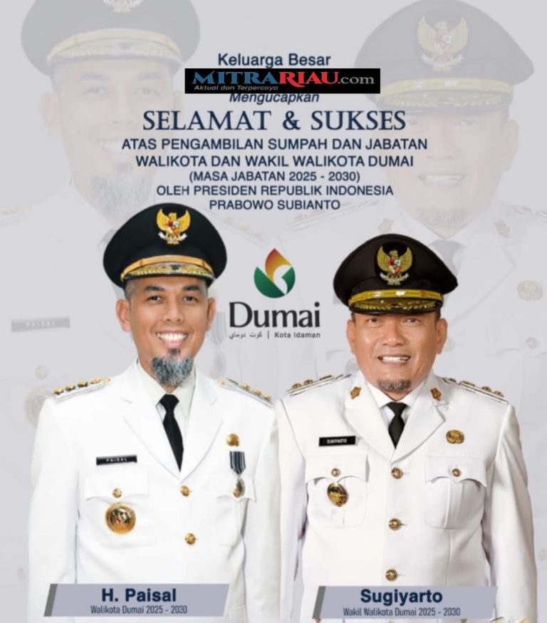 Bupati dan Wakil Bupati Dumai Periode 2025-2030